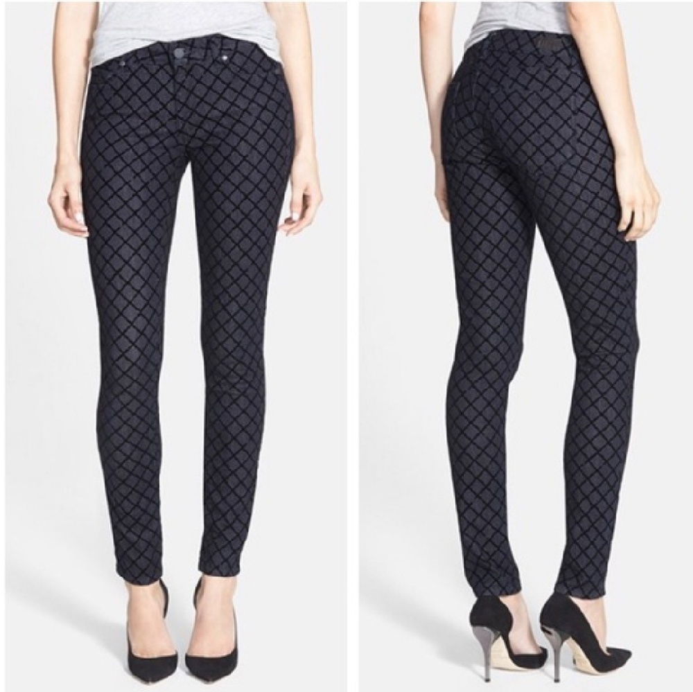 Paige Verdugo Ultra Skinny Jeans diamond flocking